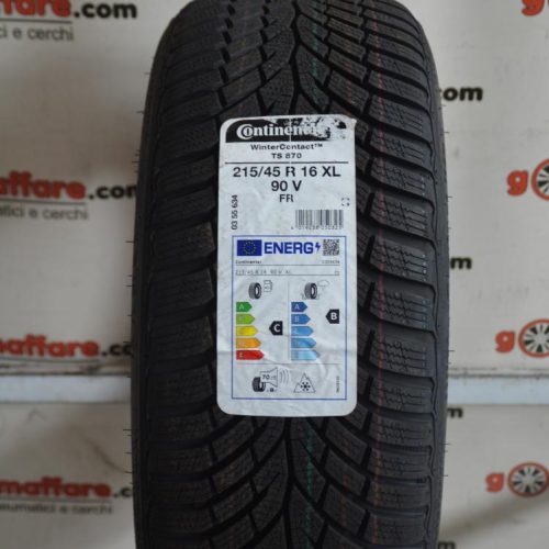 Continental - WinterContact ts870 Invernali 215/45 R16 90V