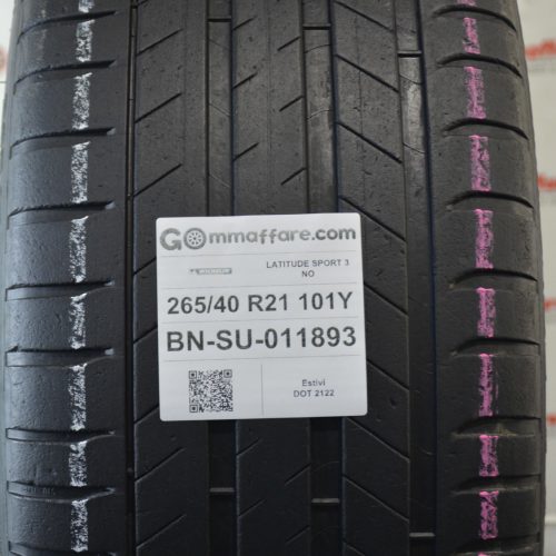 Michelin - LATITUDE SPORT 3 NO Estivi 265/40 R21 101Y