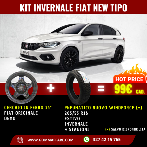 KIT FIAT NEW TIPO CERCHI E GOMME