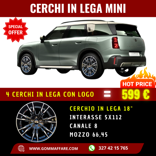 Mini - OFFERTA treno cerchi in lega MINI 8JX18 5X112 66.95