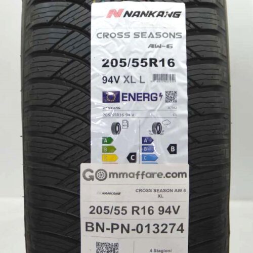 Nankang - CROSS SEASON AW 6 XL 4 Stagioni 205/55 R16 94V