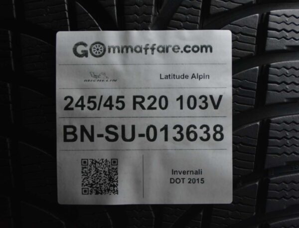 Latitude Alpin Invernali 245/45 R20 103V - immagine 5
