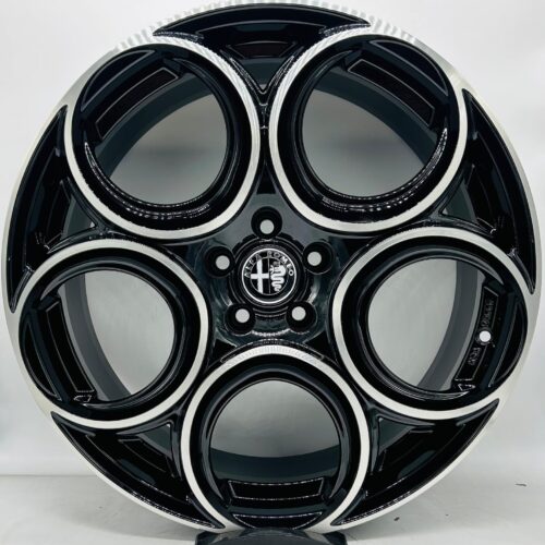 Elit Wheels - EW-24 VELOCE ALFA ROMEO 18 Nero Lucido Diamantato