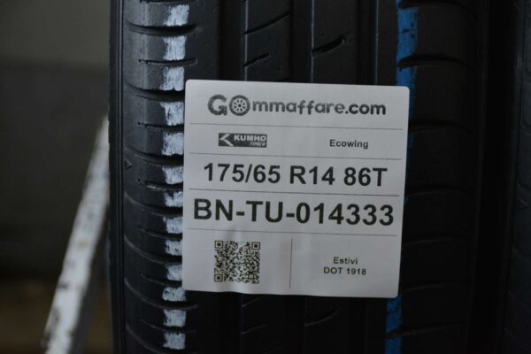 Kumho Tire Ecowing Estivi 175/65 R14 86T - immagine 7