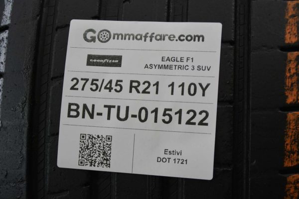 Goodyear EAGLE F1 ASYMMETRIC 3 SUV Estivi 275/45 R21 110Y - immagine 8
